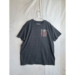 Sturgis 2024 Motorcycle Rally 84th Annual Eagle Skull T-Shirt Gray Mens XL